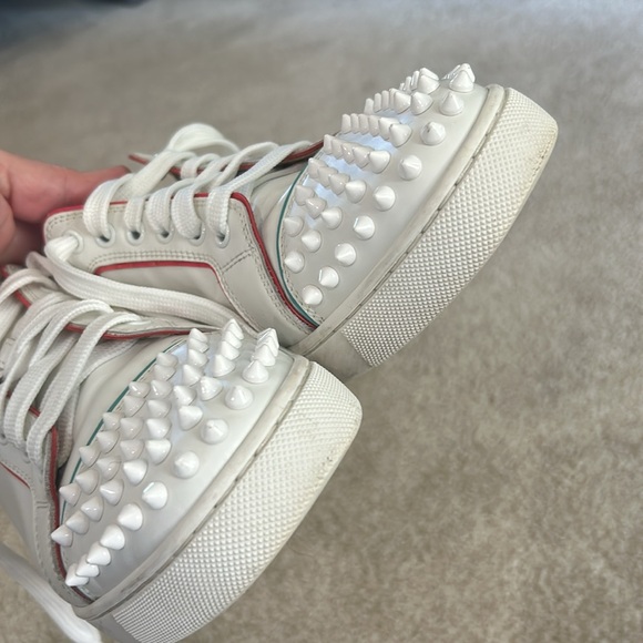 Christian Louboutin Vieira 2 spiked blanco/multi sneakers - Picture 9 of 14